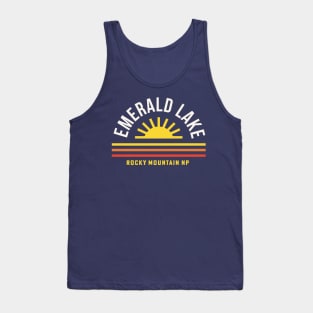 Emerald Lake Rocky Mountain National Park Souvenir Gift Sunrise Tank Top